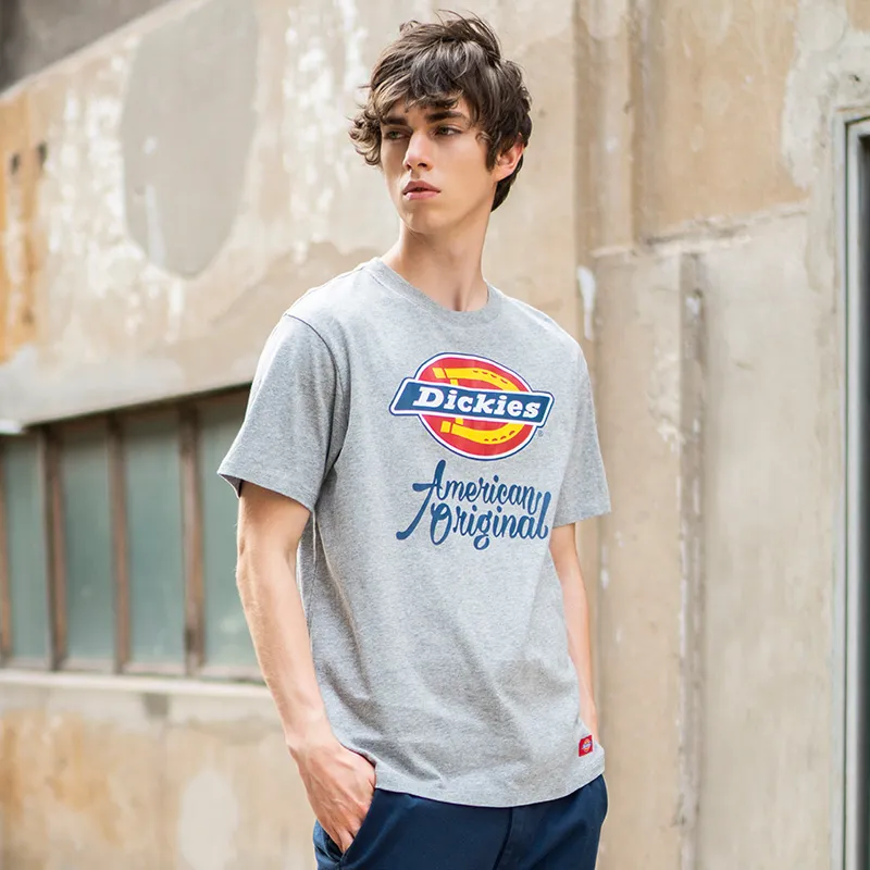 Dickies T Shirt Unisex Light Gray-2