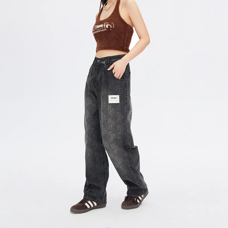 FPMZ Straight Jeans Unisex Black-4