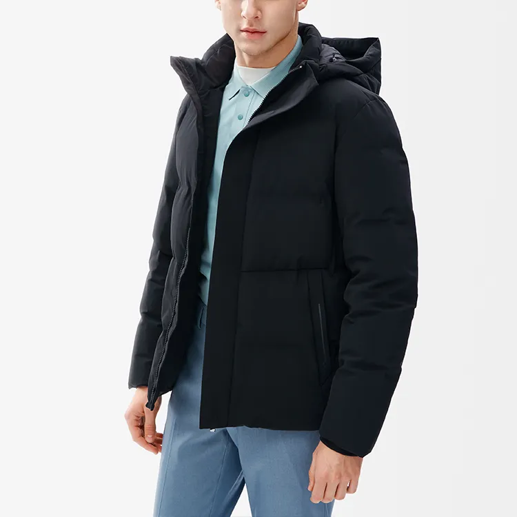 FILA Down Jackets Men Jet Black-5
