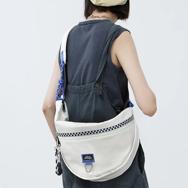 LOLA DESIGN Canvas Cell Phone Pouch Combo Bag Shoulder Bag Crossbody Bag Regular Unisex Khaki-2