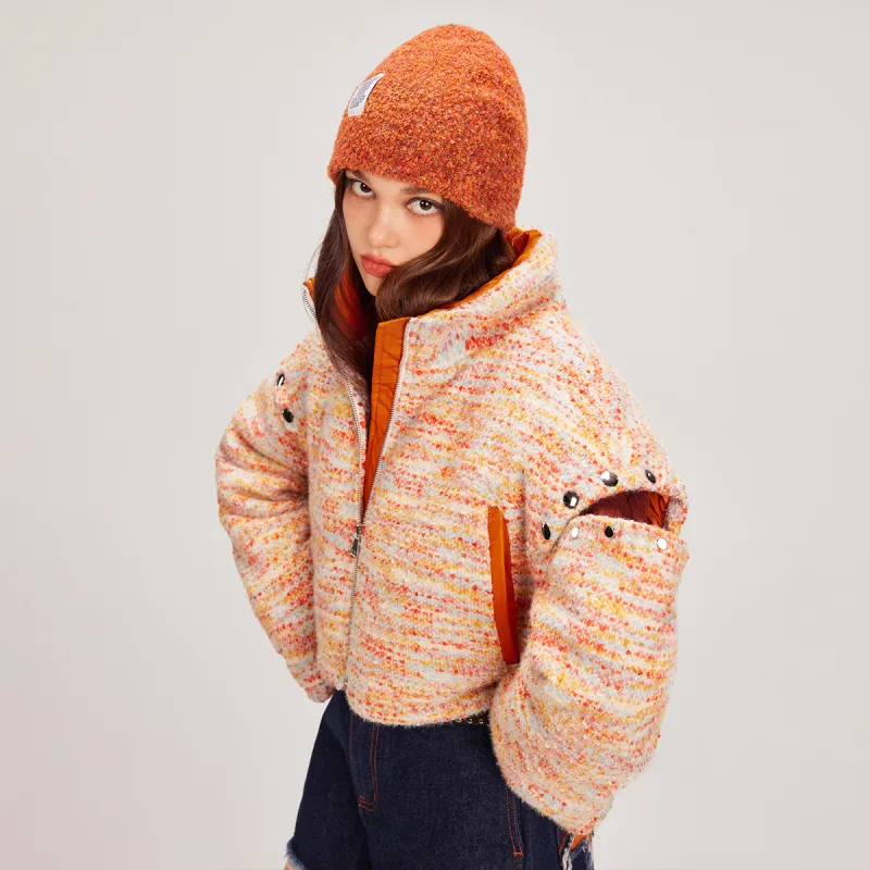 MEETLADY Cropped Coats Women's-3