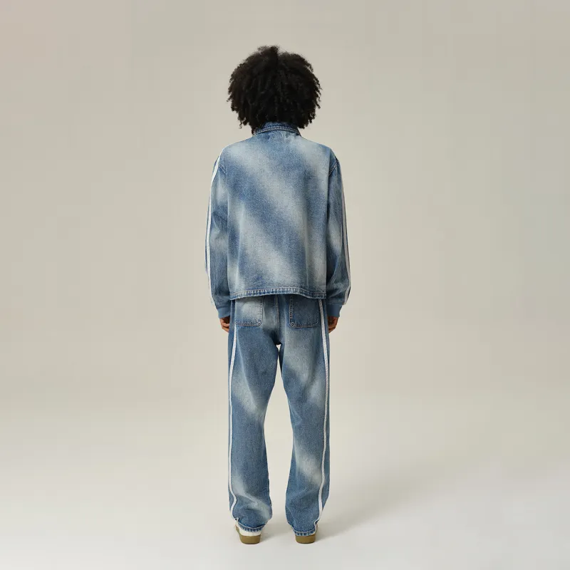 GALLIANO LANDOR FW22 Straight Jeans Unisex Blue-2