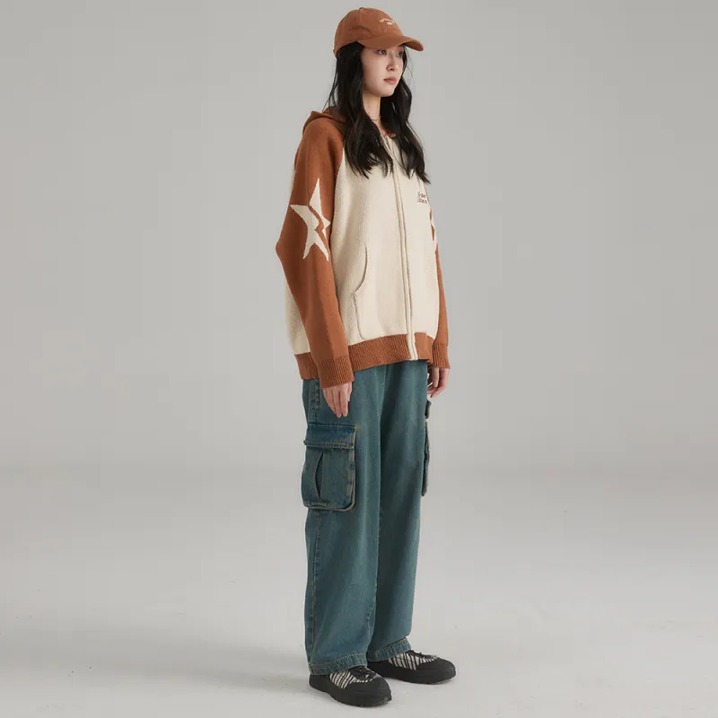 Heartboon Sweaters Unisex Beige Apricot-5