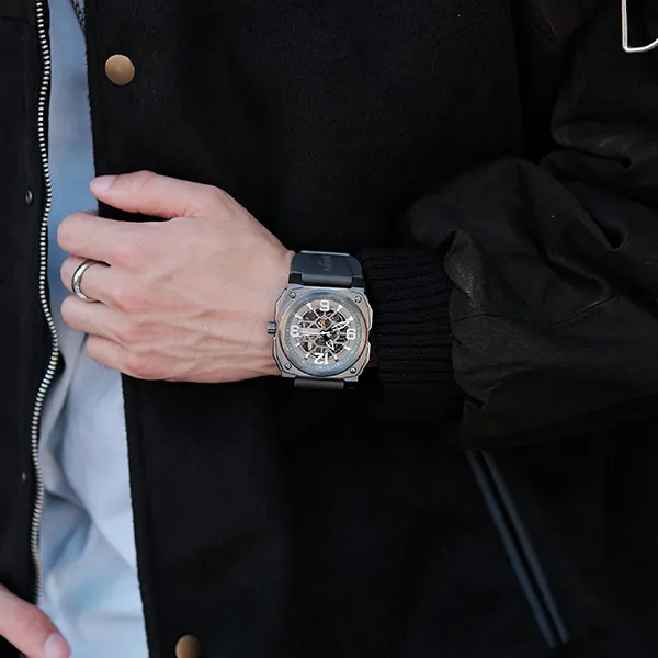 INFANTRY Eagle Thunder Avant Garde Collection Mechanical Movement Watch Unisex Cut Out Dial-4