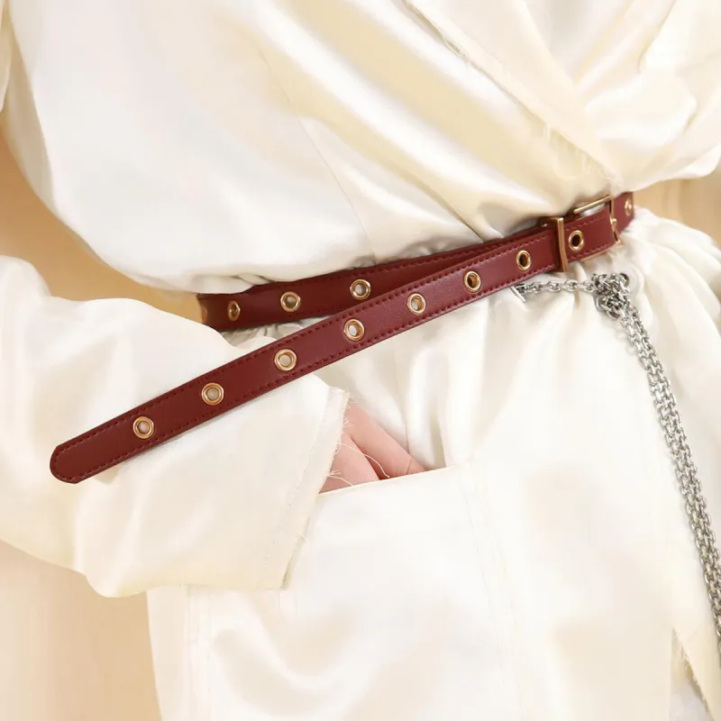 CHARLES&KEITH Leather Belts Women's-5