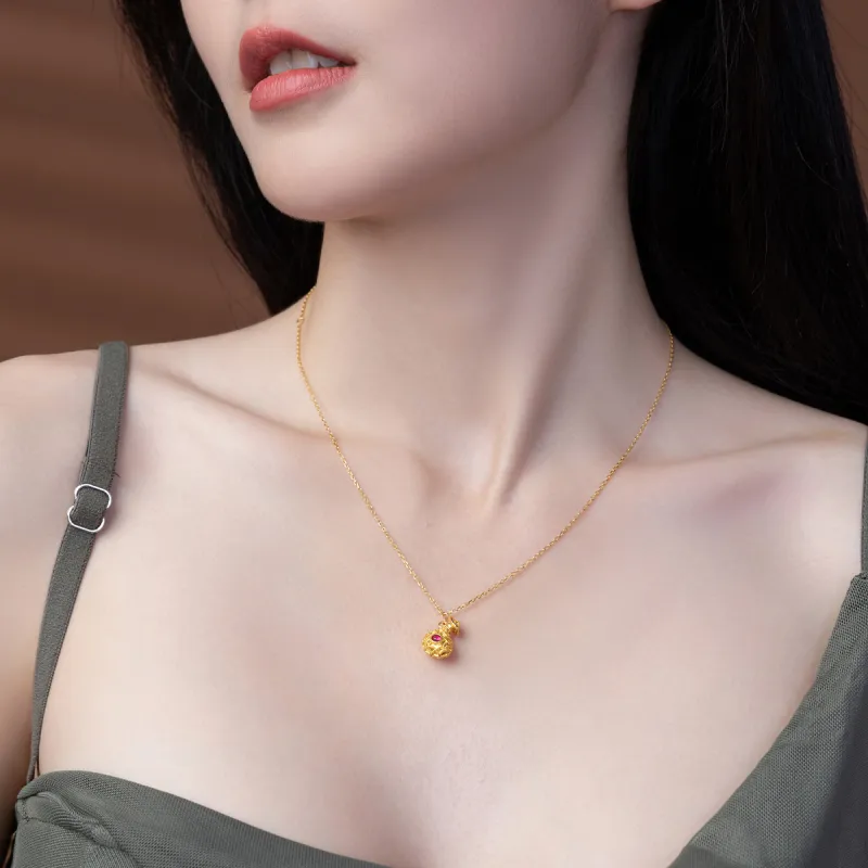 PIARA Necklaces Women's Gold Small Flower Bottle · Gift Box Set-1