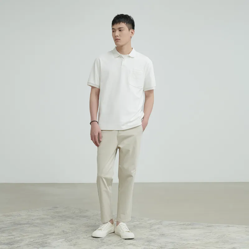 A.B.X Loose Fit Short Sleeved Polo Shirt Men's-6