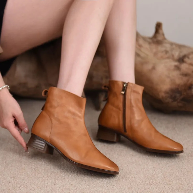 ARTMU Ankle Boots Women's Coffee/Camel-10