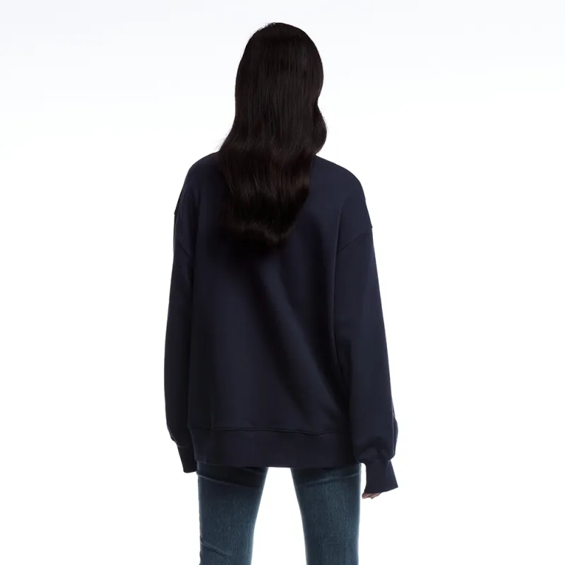 UOOYAA Sweatshirts Women's Navy Blue-2