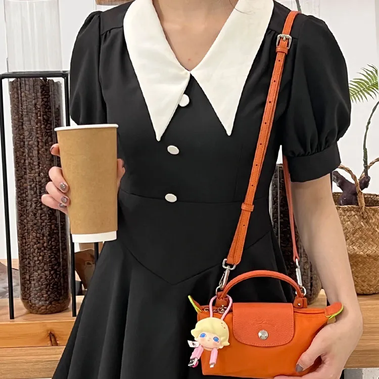 Luxury Care Artisan Workshop Cow Leather Perforated Modified Shoulder Bag, Crossbody Bag With Strap Women's Multicolor-15