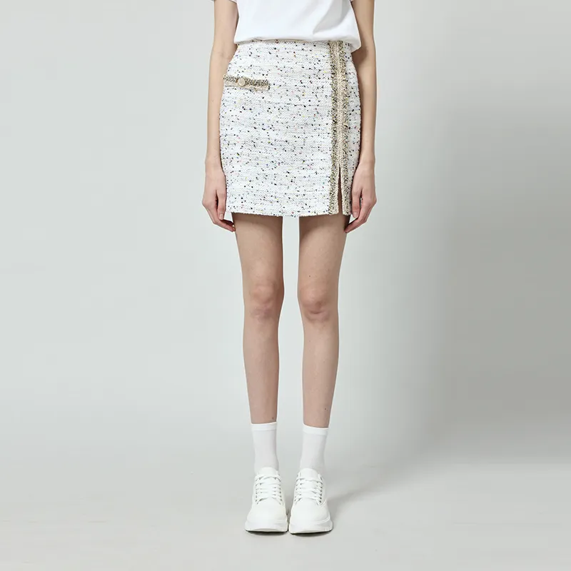 RARE Casual Short Skirts Women's White-2