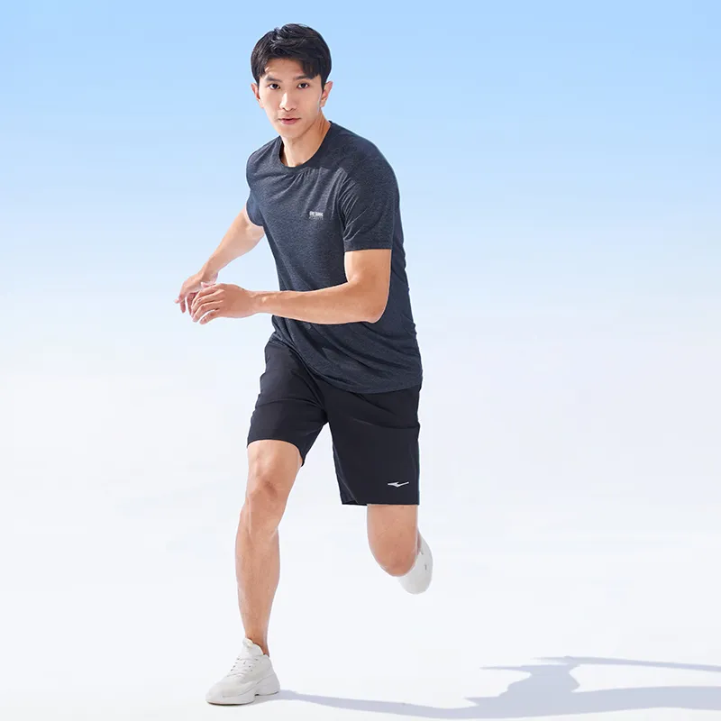 Erke Ice Sense Series T Shirts Men Jet Black-4