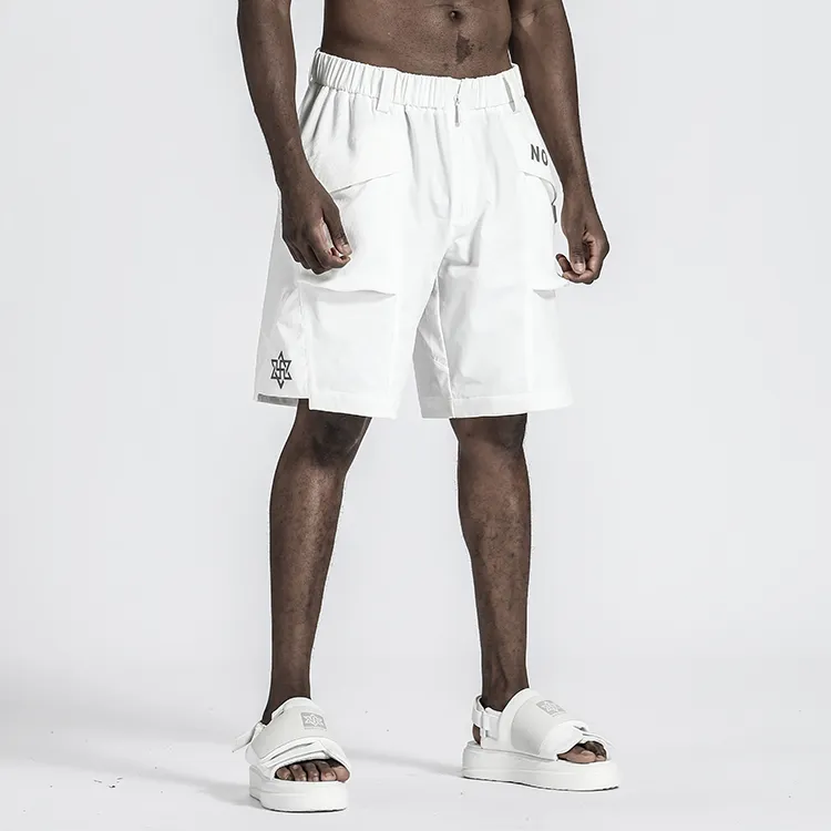 NORVINCY Straight Fit Loose Fit Solid Color Fitness Sports Shorts Unisex-14