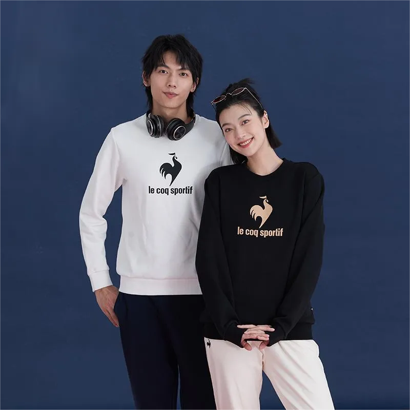 Le Coq Sportif Sweatshirt Unisex Black White-2