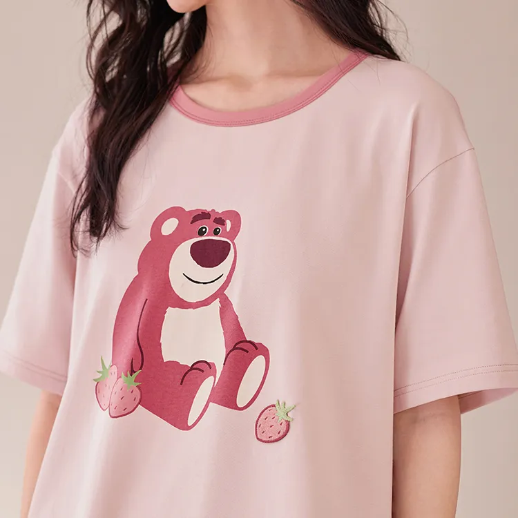 JINGYUN x Disney Pajama Set Women's Cherry Blossom Pink-1