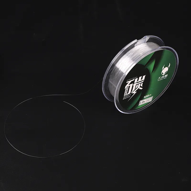 FISHINGFANS Fish Line Main Line Subline Carbon Fiber 100m-2