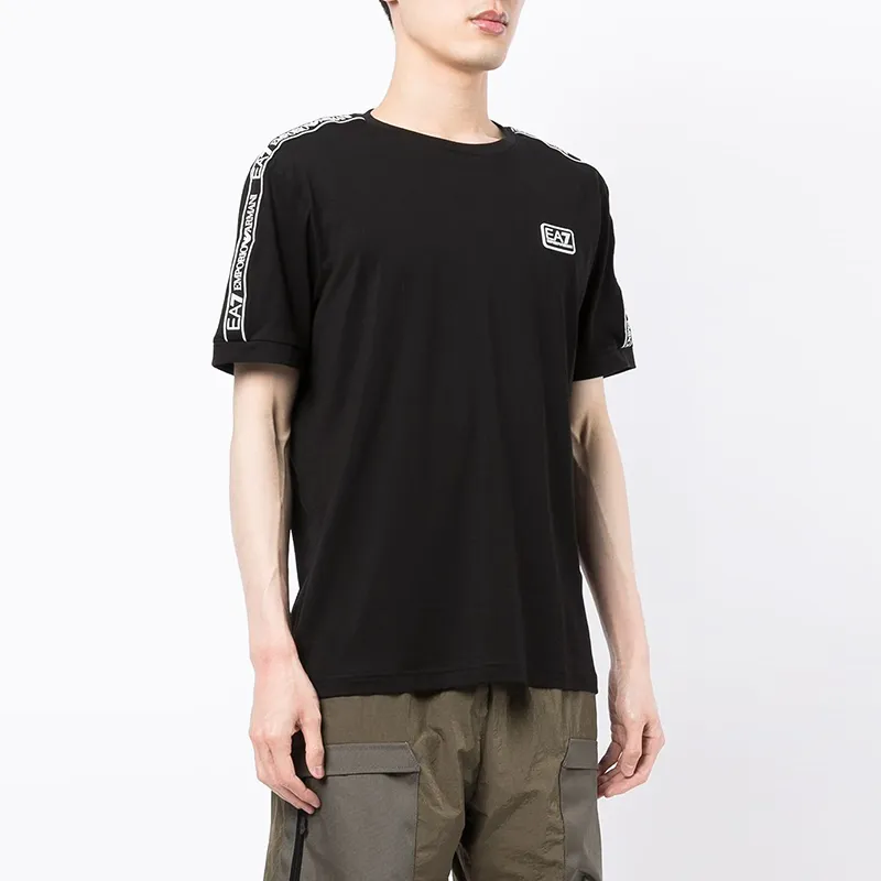 EMPORIO ARMANI EA7 SS22 T Shirt Men's Black-3