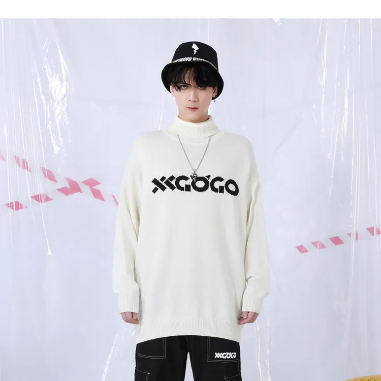 Other Loose Fit Sweater Unisex White-3
