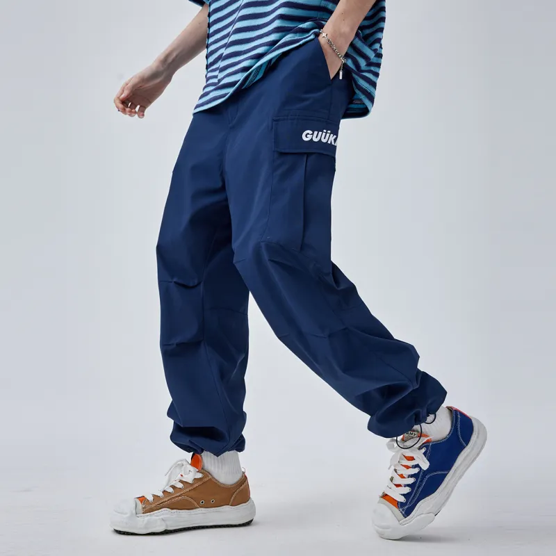 Guuka Cargo Pants Men Dark Blue-4