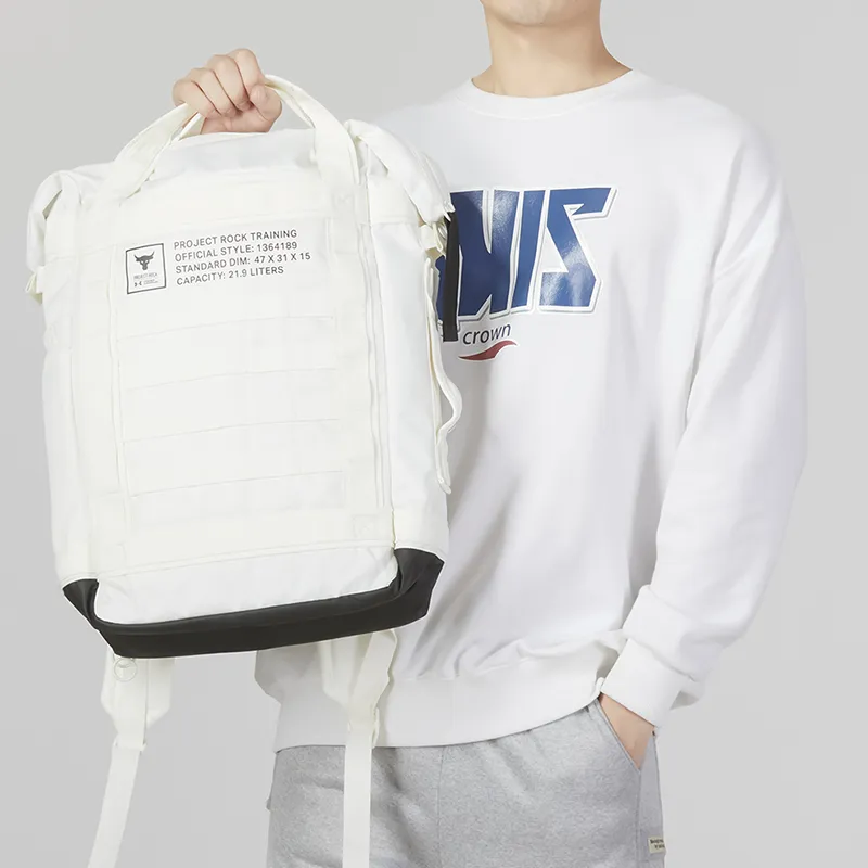 Under Armour Polyester Sports Backpack Regular Unisex White-2
