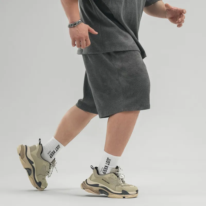 LUJIAMEN Sports Shorts Unisex Dark Gray-3