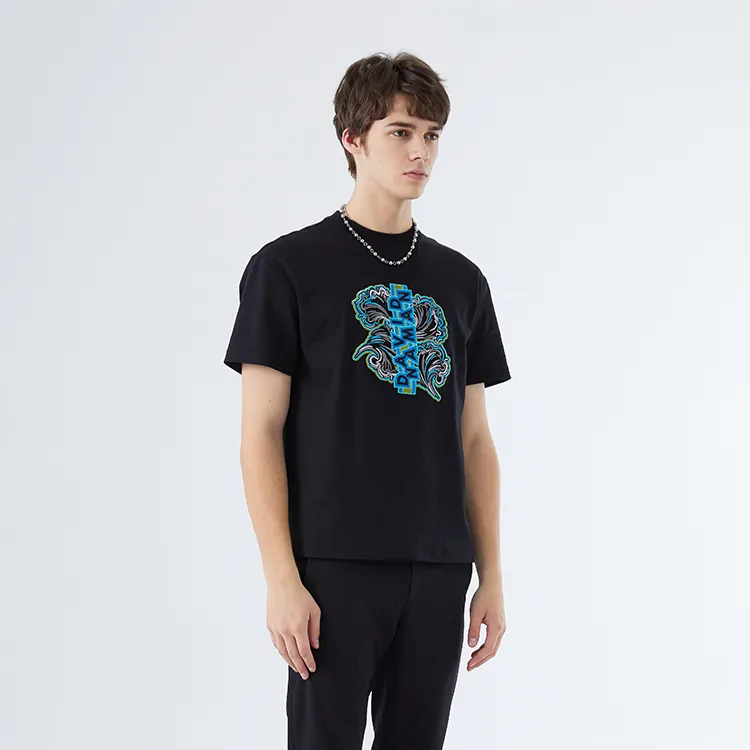 DAVID NAMAN T Shirts Men Black-3