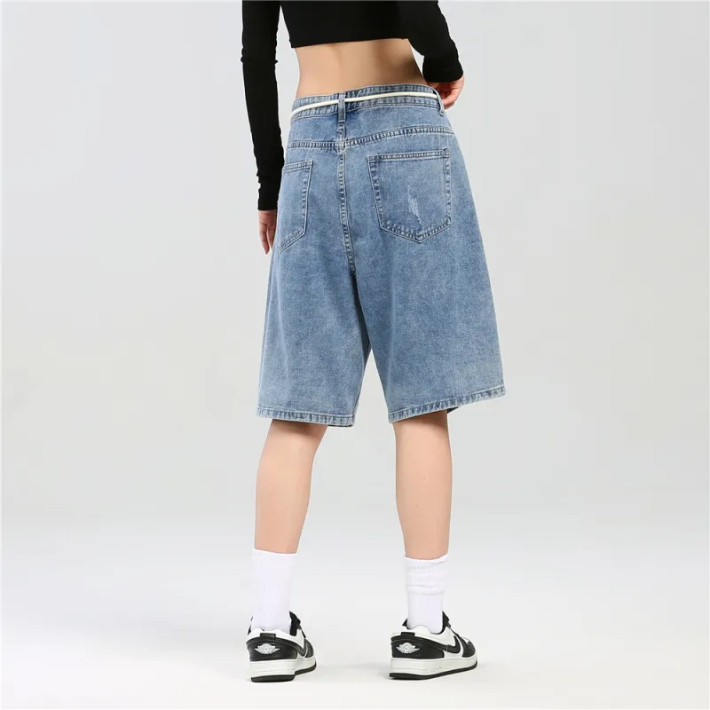 Unite Life HOODS Denim Shorts Unisex-5