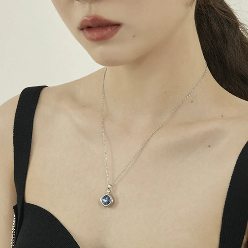 Wakfu 925 Sterling Silver Zircon Necklaces Women's-3