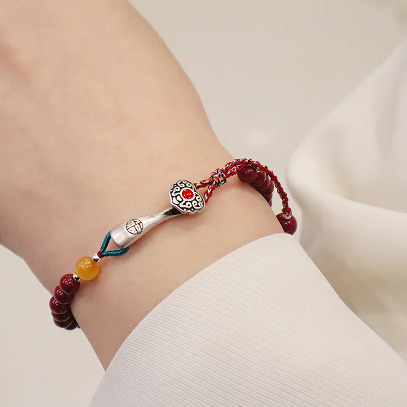 AWD Reconstructed Cinnabar Jade Bracelets Women's-1