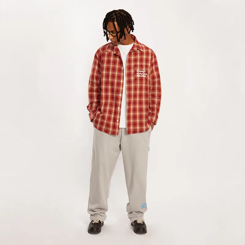 EMPTY REFERENCE Casual Pants Unisex Gray-4