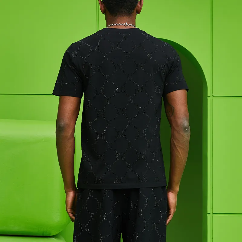 TCH T Shirts Unisex Black With Black Logo-3