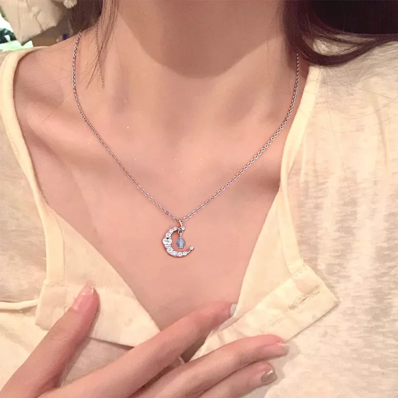 KADER S925 Silver Necklaces Women's Multiple Colors-2