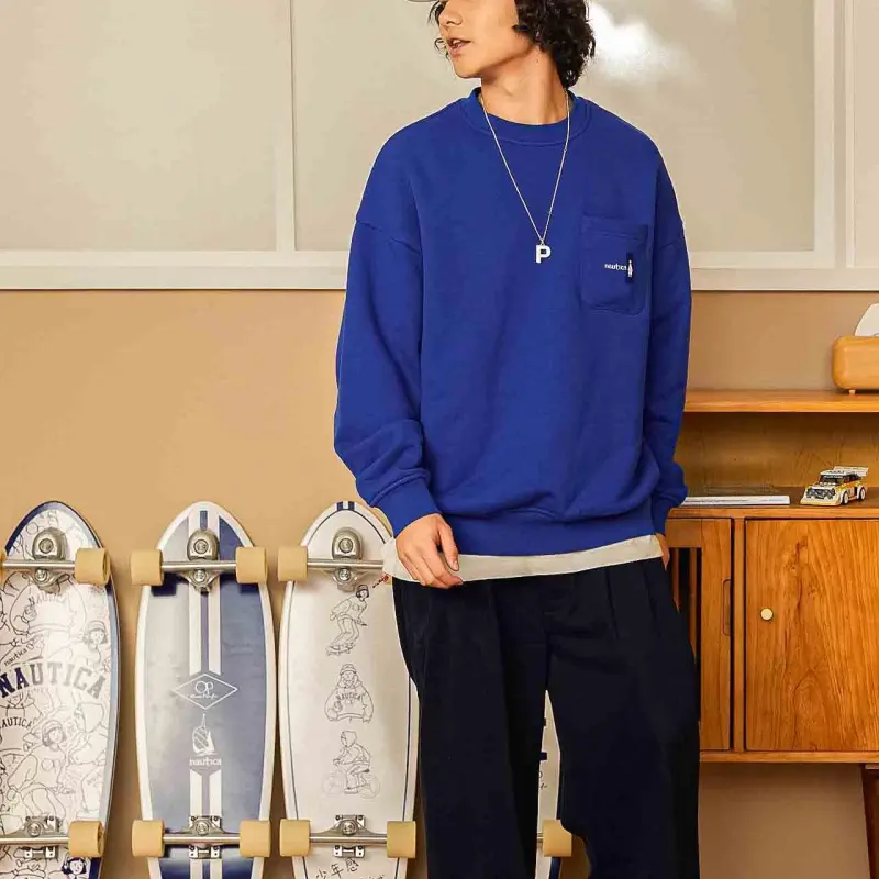 Nautica White Sail Nautica X POPBOY Sweatshirts Unisex-11