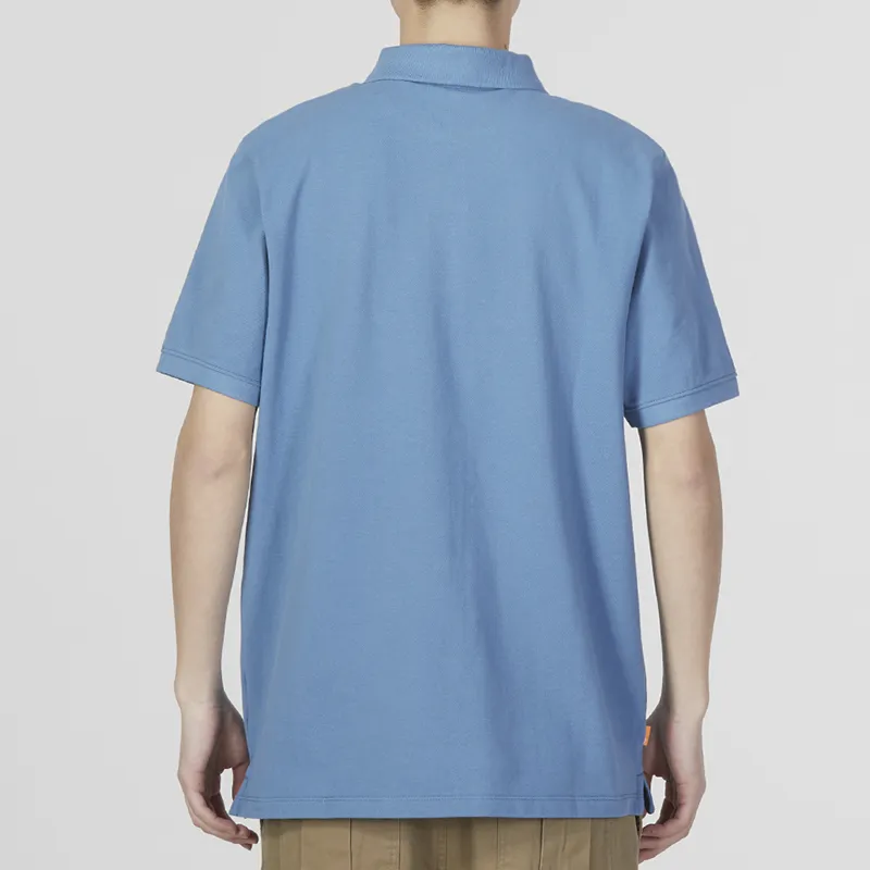 Timberland Polo Shirt Men's Sky Blue-3