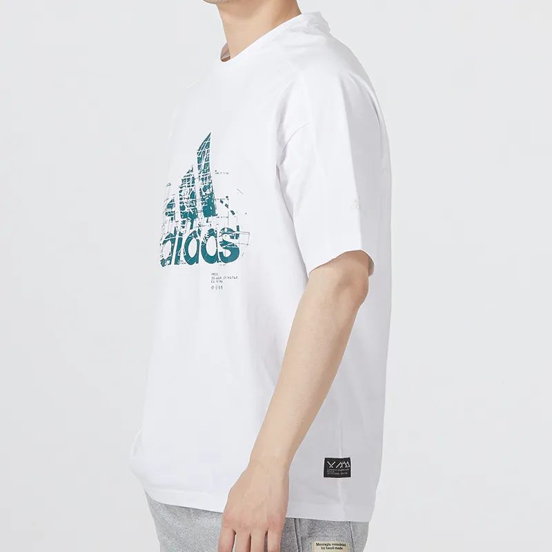 Adidas T Shirts Men White-4