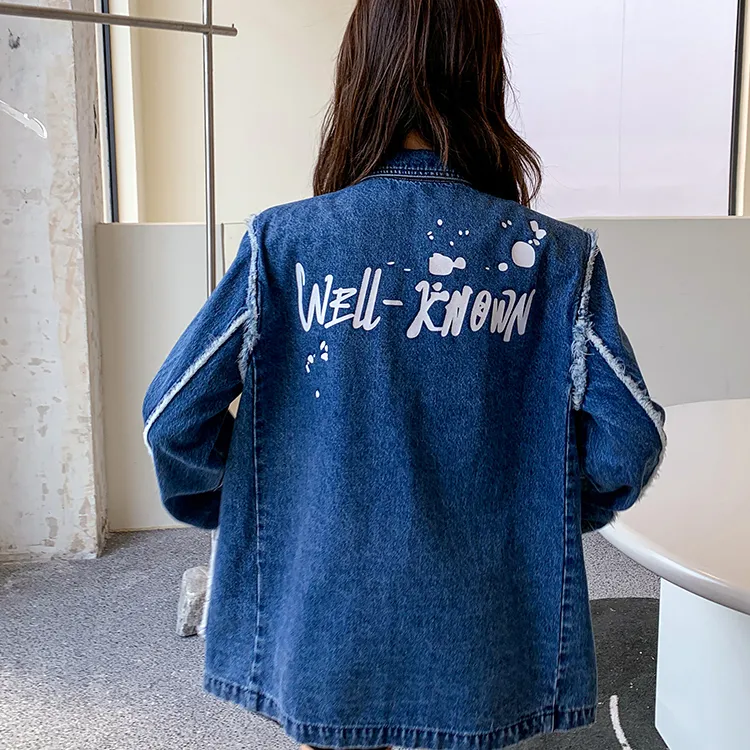 MacyMccoy Loose Fit Denim Jacket Women's Blue-2