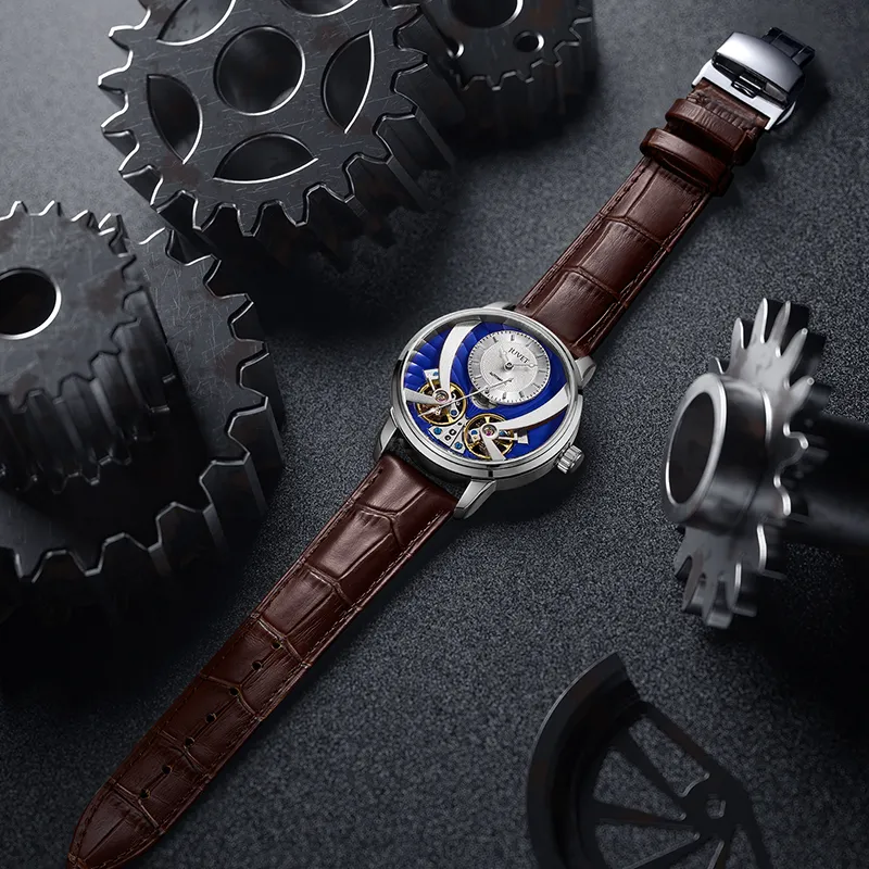 JUVET Navigator Series Automatic Mechanical Movement Men's Watches Watch Black Dial-9