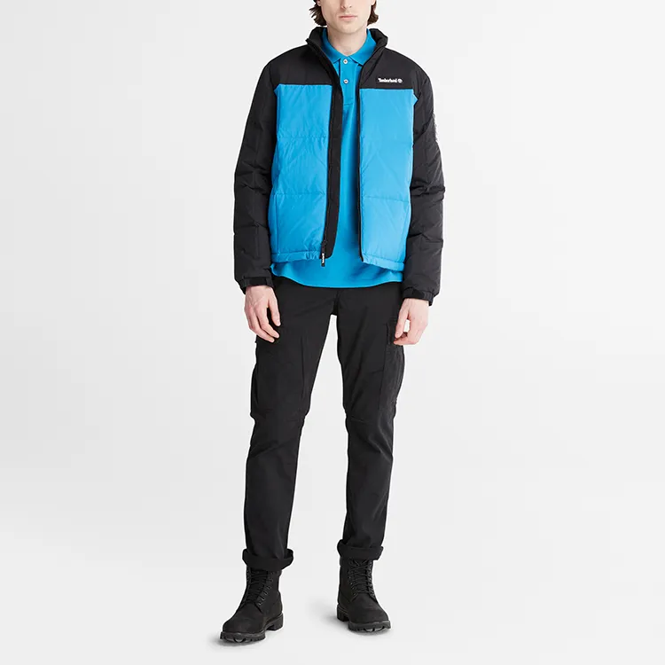 Timberland Down Jacket Men's Black/Sea Cucumber Color-2