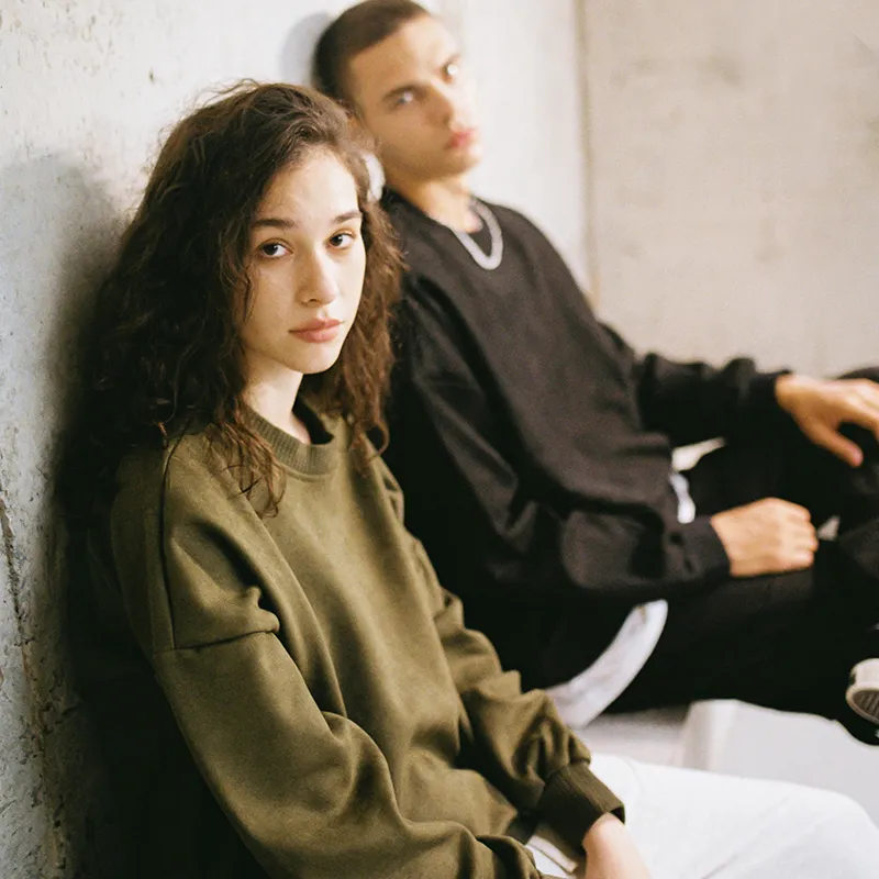 BTW Crew Neck Loose Fit Sweatshirt Unisex-7