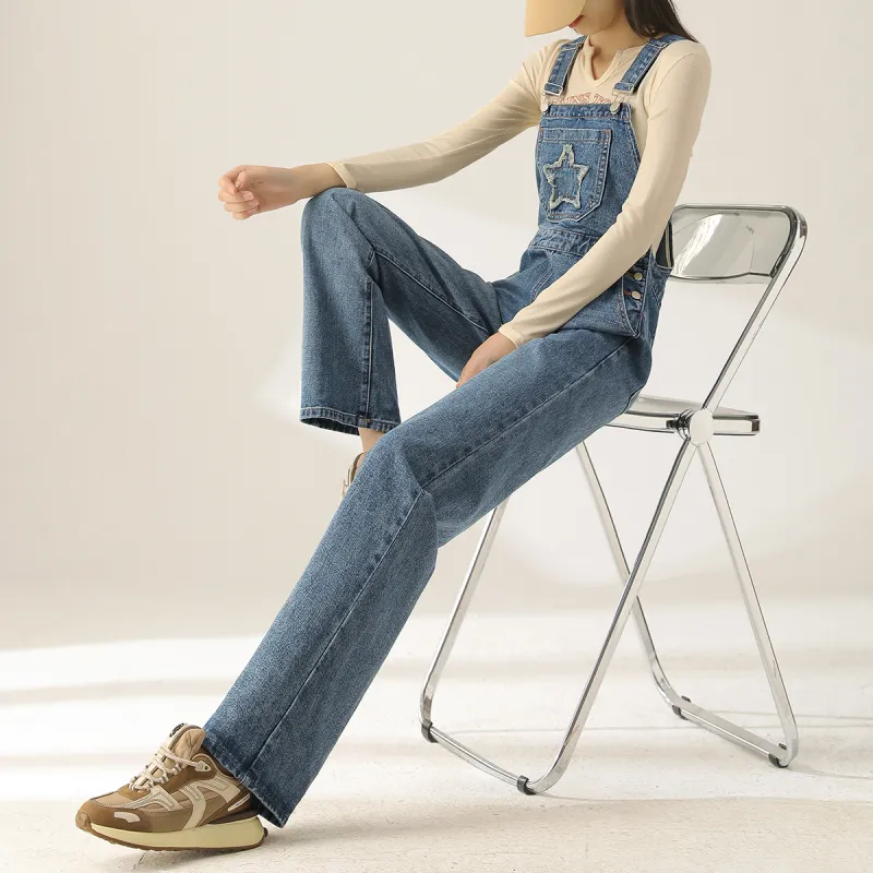 MITUAN Overalls Women's Blue-5