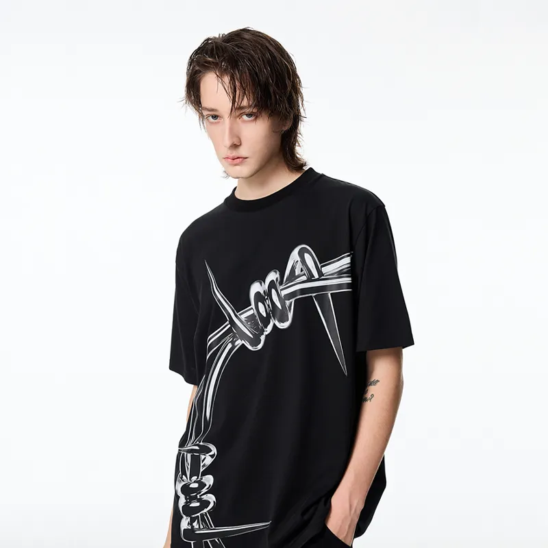 YLDP T Shirts Unisex Black-4