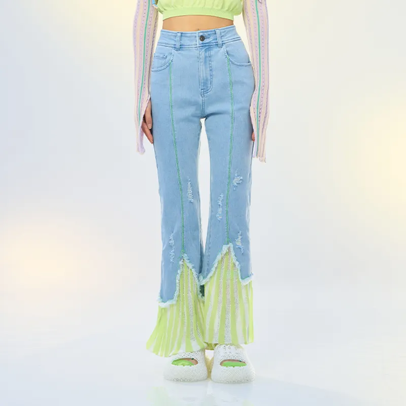 CHAU·RISING Chaurising Our Utopia Series Jeans Women's Light Blue-2