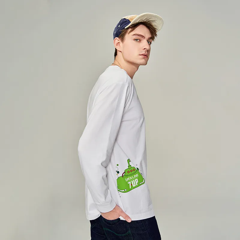 Lee X 7up T Shirts Men White-5
