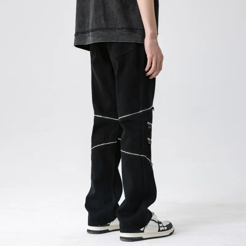 XINYINSU Jeans Unisex Black-5