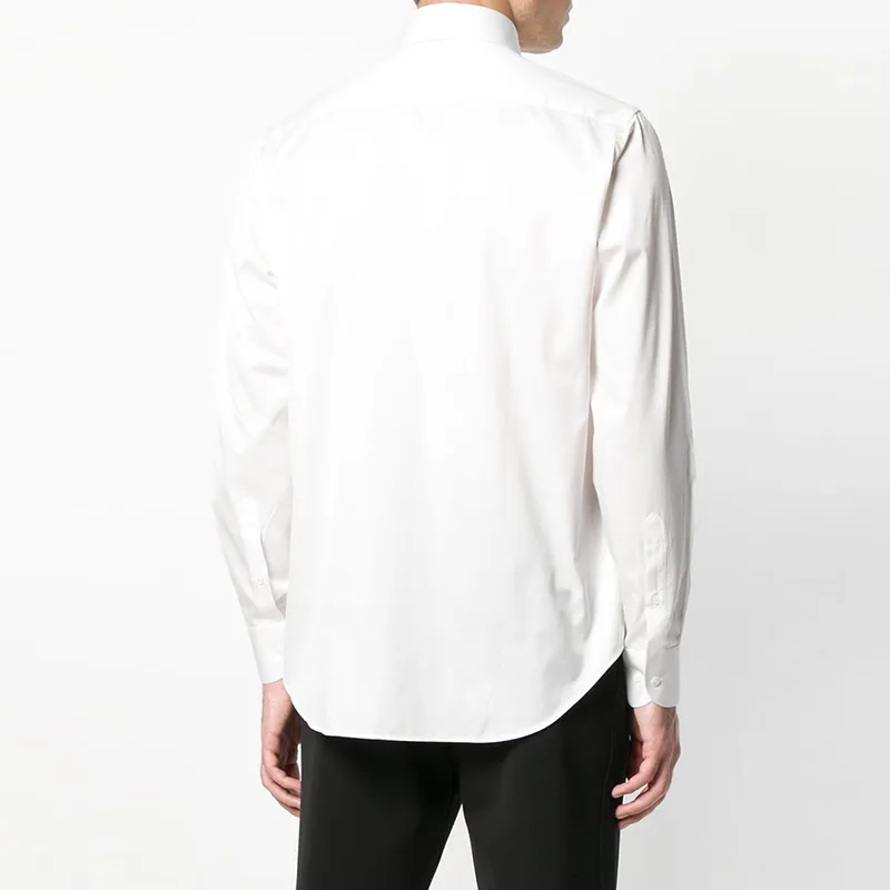 GIORGIO ARMANI Classic Shirt In Cotton Twill-4