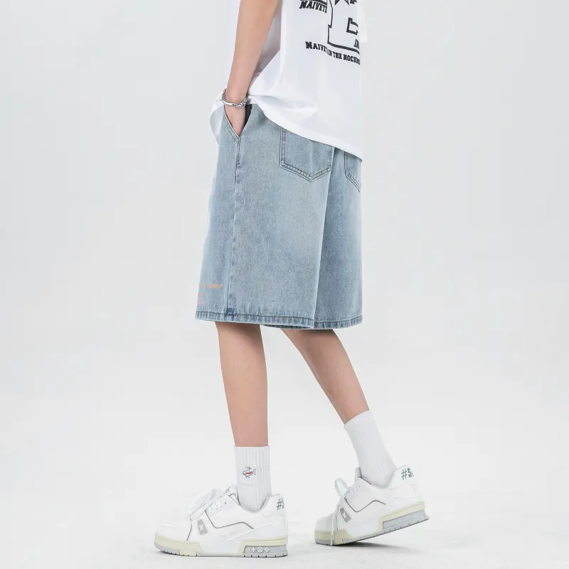 B.X Denim Shorts Unisex-7