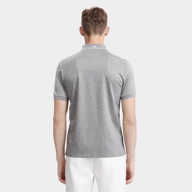FILA Polo Shirt Men's Light Black Gray-4