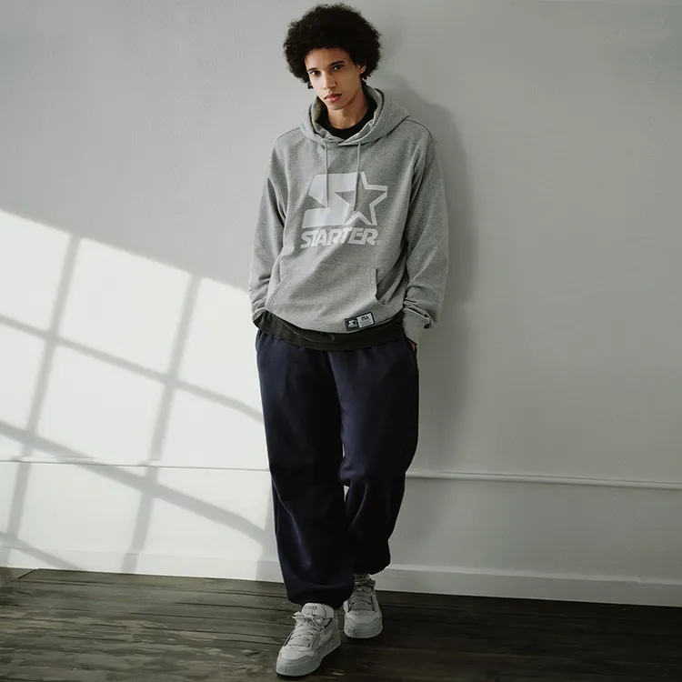 STARTER Sweatshirts Unisex New Light Heather Gray-11