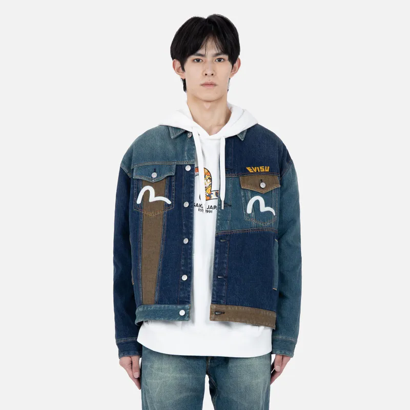 EVISU FW22 Jacket Men's Denim Blue-2