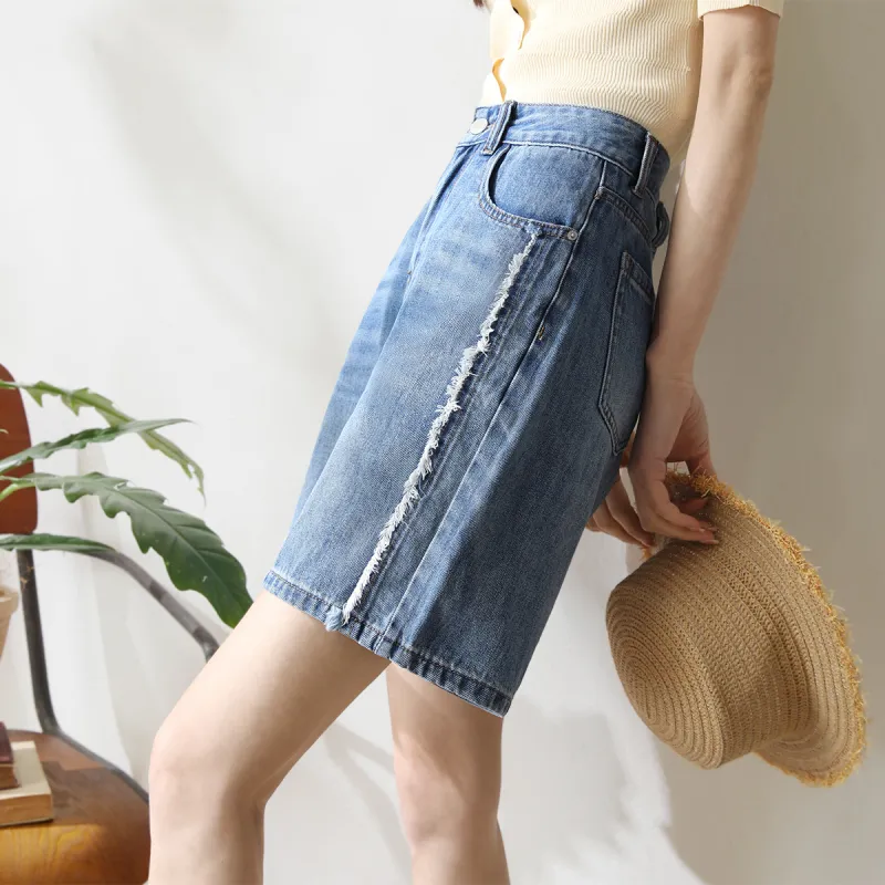 HIPPIEMISS Denim Shorts Women's Blue-3